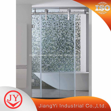 Customized Double Panel Bathroom Glass Sliding Door